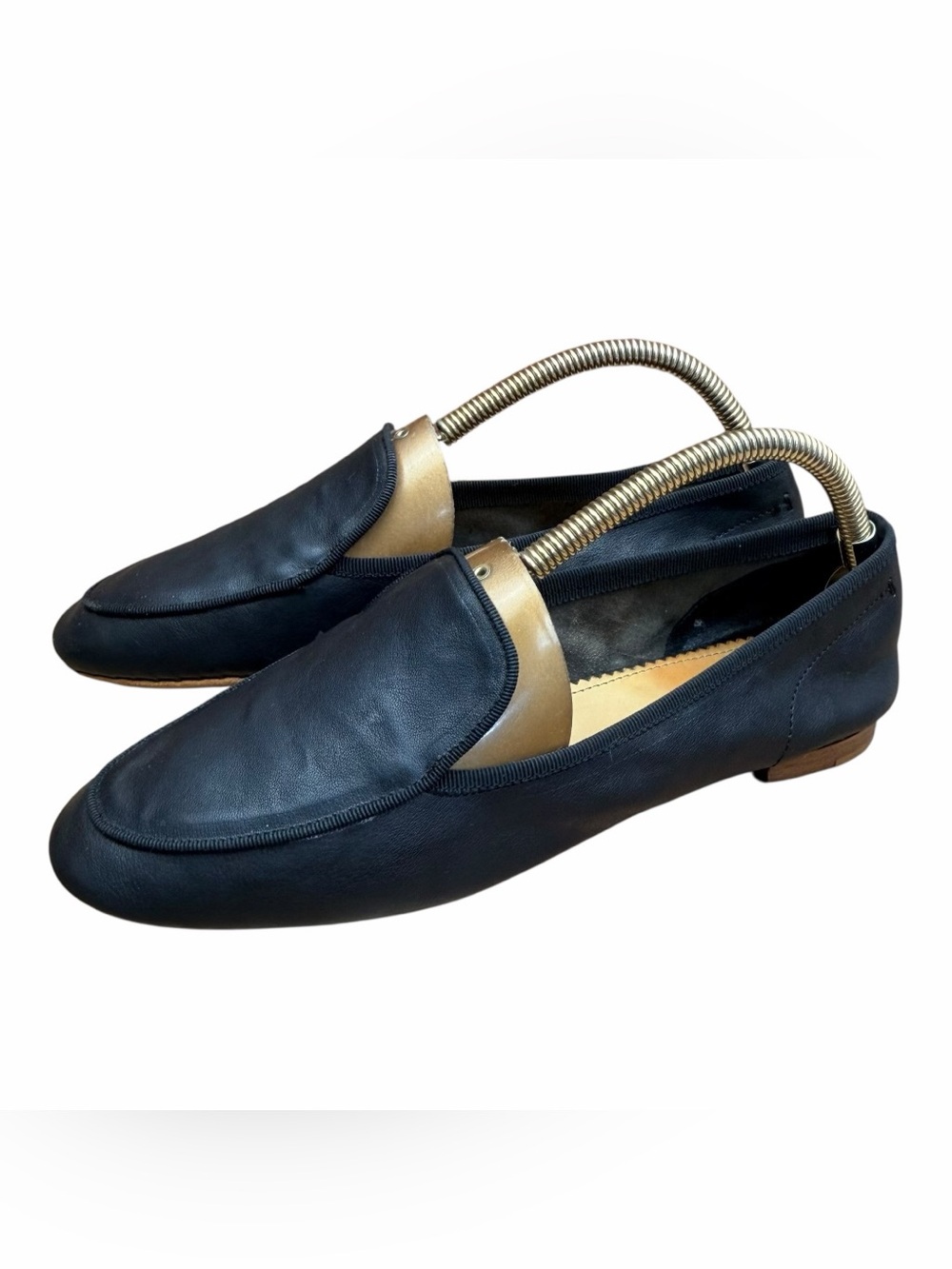 rag & bone New York men size 8 Black Leather Slip-On Loafers